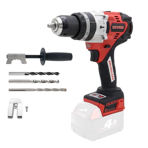 GZWEQI 18V Brushless Heavy-duty Impact Drill,122 ft-lb(165Nm), 31500 IPM, 1/2"