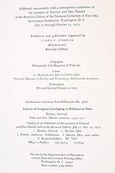 Paperback Form and Fire: Natzler Ceramics 1939-1972 Book