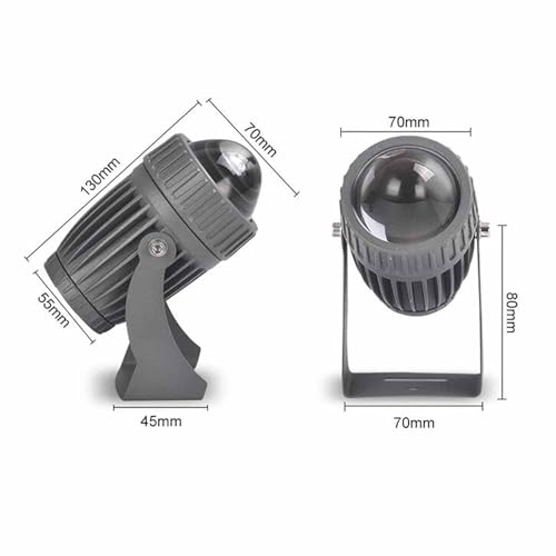 Foco LED de 10W orientable con ángulo ajustable para proyectos de iluminación exterior dirigida 2