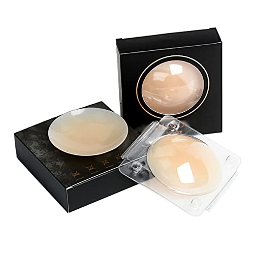 WDOPEN Lot de 2 autocollants de poitrine pour femme - Réutilisables - Ronds invisibles - Pour robe dos nu Cover