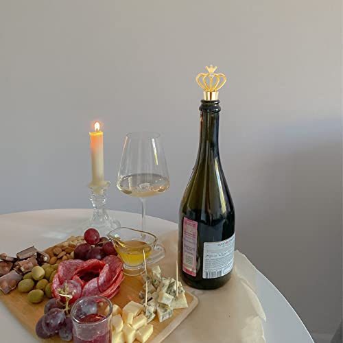Tokerut Crown Molding Stopper Wine Favors Crown Wine Stopper Tiara Wine Stopper Wine Favors For Party Little Wine Bottles Party Favors Small Whiskey Bottle Stopper thumb #3