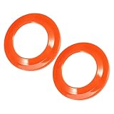 X AUTOHAUX 2uds A Pilar Altavoz Decoración Cubierta para Jeep Wrangler JK Naranja