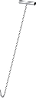 uxcell 23inch T-Handle Meat Boning Hook, Galvanized T Hooks for Kitchen Butcher Shop Restaurant 1Pcs