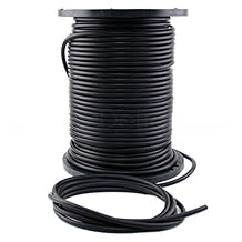 CleverDelights Solid Rubber Cord - 1/2" Diameter - 10 Feet - Buna 70 Durometer - Black - 0.5" Round