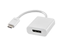 Monoprice USB-C to DisplayPort 1.2 Adapter - Plug-n-Play, Supports Resolutions up to 4k @60Hz, White - Select Series