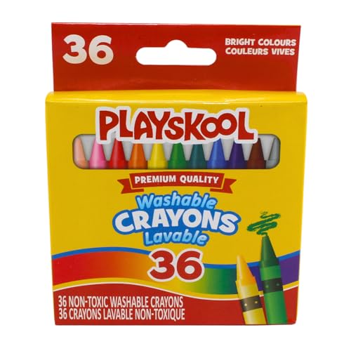 Crayones lavables de 36 piezas Playskool que no manchan la ropa 4