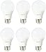 AmazonBasics 60 Watt Equivalent, Soft White, Non-Dimmable, A19 LED Light Bulb | 6-Pack
