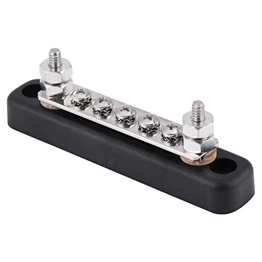 Namvo Samlingsskenor 5 positioner elektrisk anslutningsblock med 2 bultar AC 300 V DC 48 V för lastbilar och husvagnar