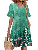 Amplia selección de colores: tanto si te gustan los clásicos básicos con colores lisos o si te gustan los estampados inusuales que muestran tu personalidad, con este vestido informal súper cómodo encontrarás el color perfecto para ti.