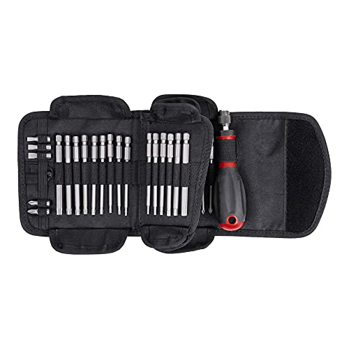 STIER Jeu de tournevis avec lames de rechange 38 pcs, support 1/4, embouts Phillips, Torx, Pozidriv, à 6 pans, à fente