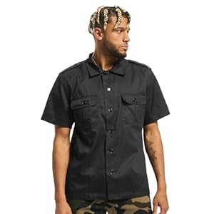 Brandit Legerhemd met kort mouw Shirt met korte mouwen zwart Basics