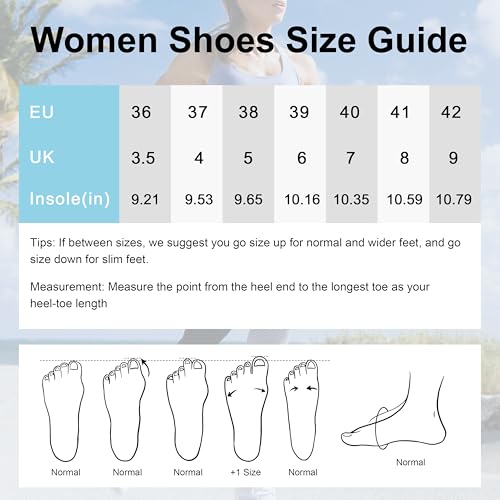 Womens Trainers Lightweight Running Shoes Ladies Mesh Breathable Cushioned Walking Sneakers for Athletic Sports Tennis Jogging Gym Outdoor - Image 6