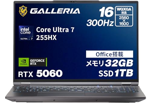 KA Q[~Om[gPC y RTX 5060 / Core Ultra 7 255HX / SSD1TB z GALLERIA XL7C-R56-6A 32GB Office Windows11Home ҏW 20788-3823