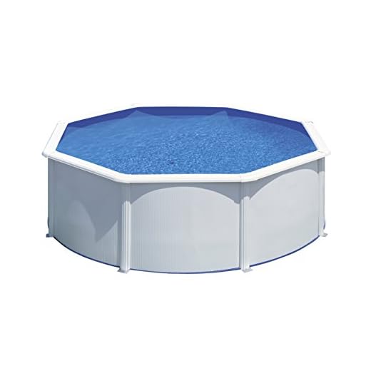 Gre Kitpr353- Piscina Bora Bora Desmontable Redonda De Acero Color Blanco Ø350X90 Cm