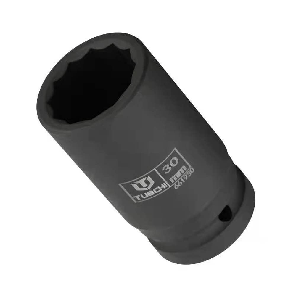 10tlg. Vielzahn Schlagschrauber-Nüsse 17-41mm 12-Kant Nüsse 3/4'' Kraft-Steckschlüssel-Einsatz Set, 32*30*8cm