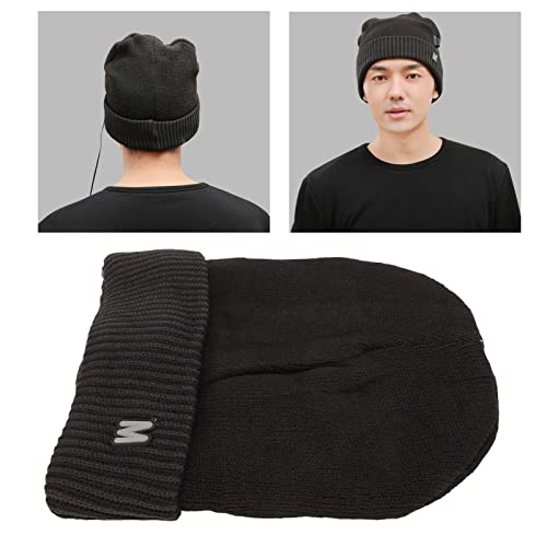 ZJchao Gorro aquecido, chapéu de malha aquecido, chapéu de aquecimento eletrônico, carregamento USB,