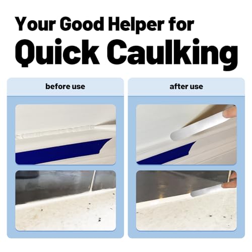 7-Piece Stainless Steel Caulking Tool Set - 958-G01 Professional Caulk Finishing Spatulas with Multi-Size Blades & Hang Hole for Bathtub, Shower, Tile, Countertop