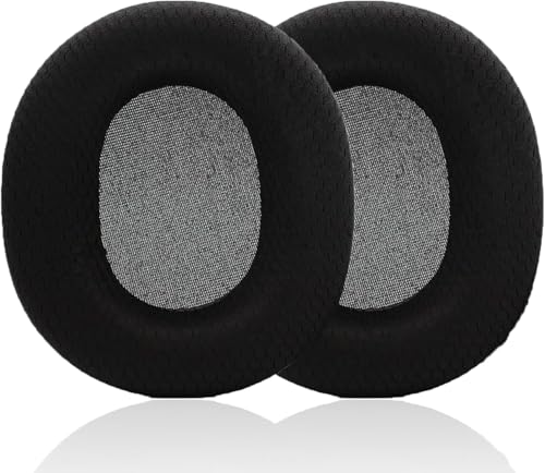 Akkiv �����p�C���[�p�b�h�J�o�[ SteelSeries Arctis 3 Arctis 5/7/9 �w�b�h�t�H���ɑΉ��A�C���[�p�b�h�̓\�t�g�t�b�g�{�[���l�b�g�D��ƃ������[�t�H�[���� - �u���b�N/�E�[�u��