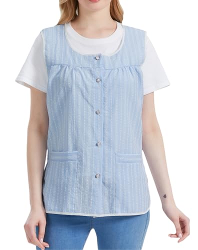 Nanxson Cobbler Aprons for Women with Pockets Smock Apron with Buttons