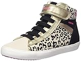 Geox Mädchen J Gisli Girl A Sneakers, Skin Black, 24 EU