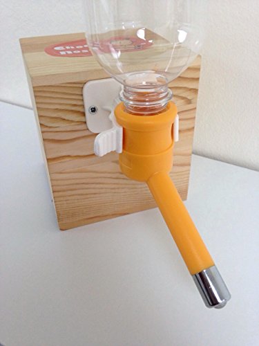 Choco Nose Patented No-Drip Dog Water Bottle/Feeder For Dogs/Cats And Other Small-Medium Sized Animals - For Cages, Crates Or Wall Mount. 10.2 Oz. Mess Free Leak-Proof Nozzle 16Mm, Orange (C590) #TOP2