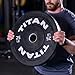 Titan Fitness 100 LB Economy Olympic Bumper Plate, Sold Individually, Rubber with Steel Insert, Weightlifting and Strength Training