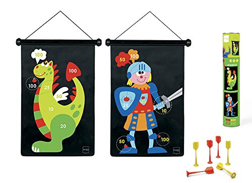 Preisvergleich Produktbild Scratch 6182002 - Dartspiel Drachen / Ritter, groß, magnetisch, 70 x 36 cm