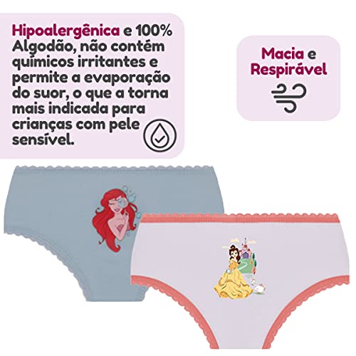 Kit 06 Calcinhas Disney Princesas | 0900-0909 | G