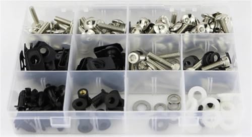 Kit vis carénage CBR1100XX 1997-2007 boulons de fixation haute résistance finition silver