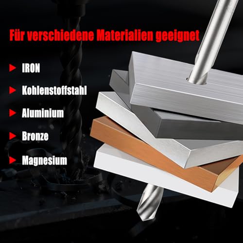 BINGCOBBER Gewindereparatursatz 131tlg HSS Helicoil Set mit M5 M6 M8 M10 M12 Gewinde Reparatur Set Werkzeug Set mit tragbarer Aufbewahrung
