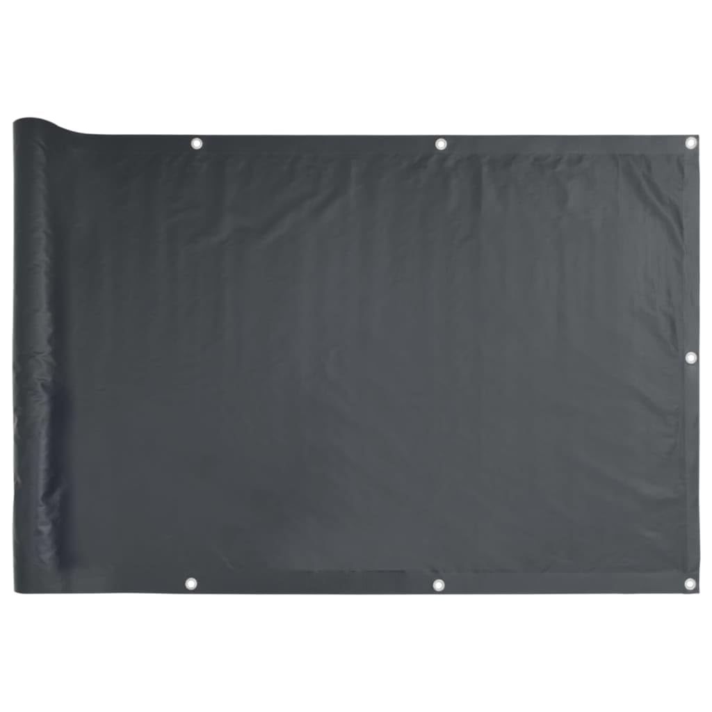 vidaXL Toldo para Balcón Tela Oxford Gris Antracita 90x600 cm Lona de Terraza