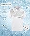 ZITY Golf Polo Shirts for Men Short Sleeve Athletic Tennis T-Shirt White Grey XL