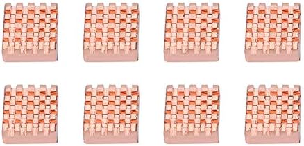 Pomya CPU Heat sink,8PCS 12 * 14 mm Pure Copper RAM Heat Sink Cooling Fin Heatsink for Graphics Card Notebook CPU