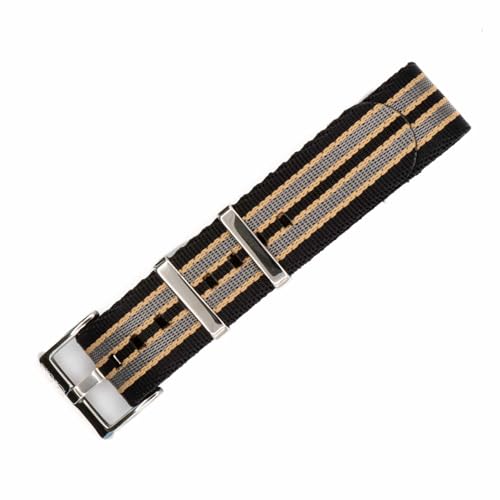 BluShark AlphaPremier Watch Band, Bond 2021, 22mm, Brushed Buckle