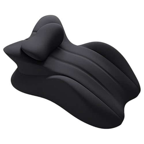 Iuseike 胸を開く安眠枕 首・腰リラックス枕 読書・スマホ時に最適! うつ伏せ寝でも首が痛くならないストレートネック枕 オーダー可能 バックレストや足もたれ、うつぶせのまくらとしても使用できる多機能枕です。 作業や読書に最適な使い勝手の良い枕 (ブラ