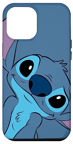 Disney - Hülle für iPhone 12 Pro Max Disney Lilo and Stitch Cute Stitch Face Slate Gray