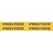 Brady 7158-4, 91732 Self-Sticking Vinyl Pipe Marker, (Pack of 50 Cards)