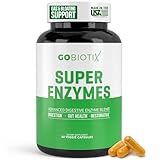 GoBiotix Digestive Enzymes Supplement with Prebiotics and Probiotics for Women and Men - Gut Health, Gluten Digestion, Lactose Absorption, Plant Based Dietary Pills - 60 Capsules