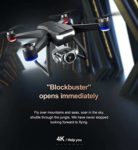 Drone adulto com câmera Com câmera 6K Hd, Tempo de voo de 30 minutos, Motor sem escova, Transmissão