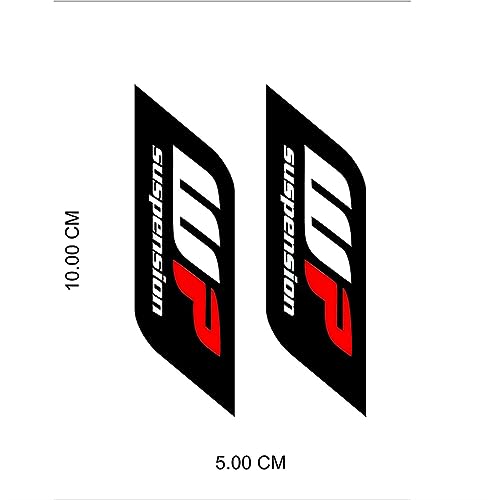 SIGN EVER Wp Suspension Stickers Stem Sides Bumper Hood L x H 10.00 cm x 4.00 cm Pack of 2