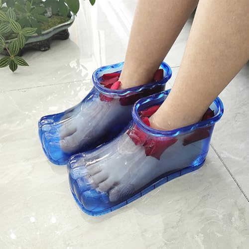 Zapatos de plástico para baño y masaje térmico de pies, azul miniatura 5