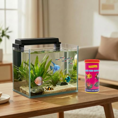 Image of Hallofeed Freeze Dried Blood Worms | Net Weight 55 Grams | 100% Natural Fish Food for Betta, Tetras, Arowana, Flowerhorn, Oscar - Improves Health & Immunity
