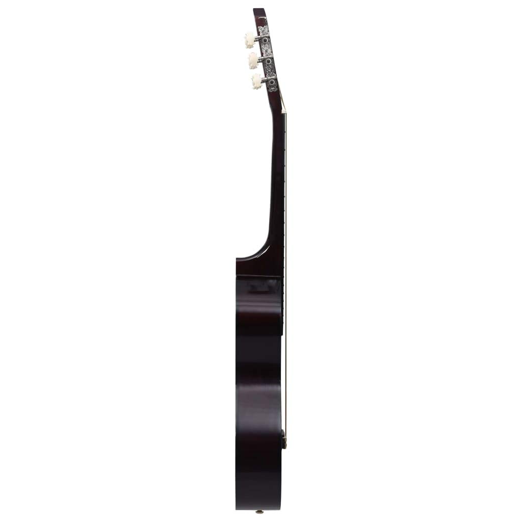 Klassikgitarre 1/2 34 Zoll aus Lindenholz mit Tasche, Gurt und Nylon-Saiten, ideal für Kinder, Anfänger, Schule und Musikunterricht, inklusive Griffbrett und Schutz für Bühne und Reisen