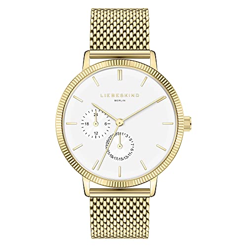 Montre multifonction Liebeskind Berlin en or avec bracelet élégant pour un style intemporel