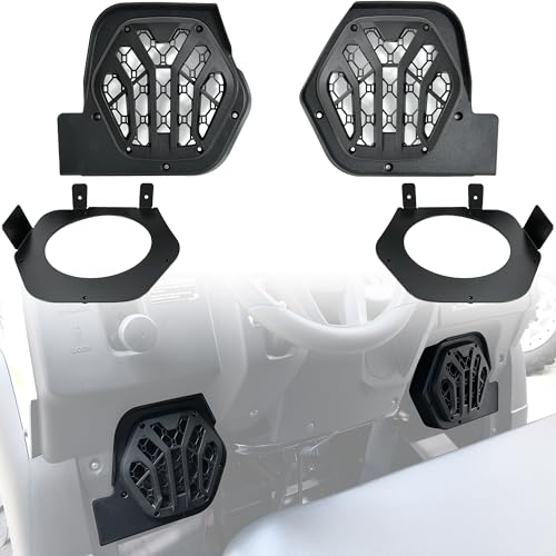 SAUTVS 6.5" Under Dash Speaker Pods para Kawasaki Mule SX 2017+