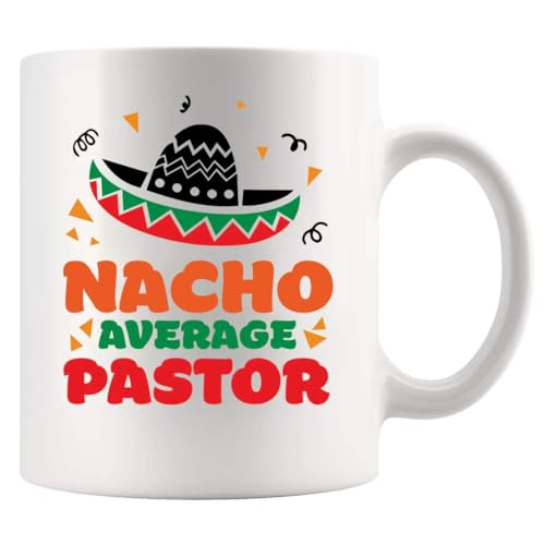 Panvola Nacho Average Pastor Funny Preacher Gifts Mug 11oz White