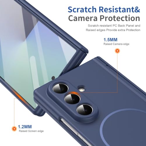 Image of Hybird Shockproof Mobile Back Case Cover for Samsung Galaxy Z Fold 8 Ultra Case with Tempered Glass | Hingh | Magnetic Support | Slim Back Cover Case Galaxy Z Fold8 Ultra 5G Cover