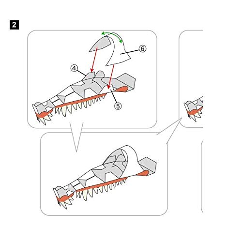 Dinossauro Espinossauro Quebra Cabeça 3D Miniatura de Colagem Papercraft - HAS BRASIL