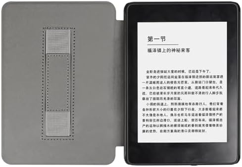 COCFOOKIW Case for 6" Kindle Paperwhite(5th/6th/7th Generation-2012/2013/2015) -Premium PU Leather Cover with Hand Strap and Auto Sleep/Wake(Model: EY21 & DP75SDI) - 1