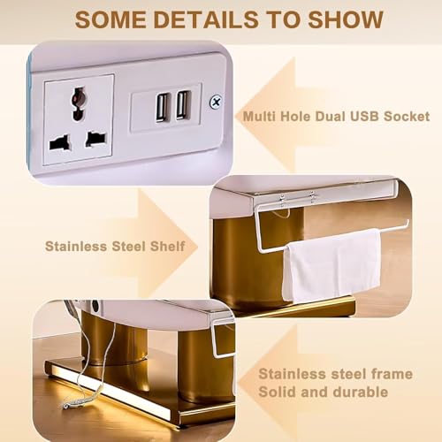 Massage Table, Electric Facial Bed with Multi Angle Adjustment, Spa Beauty Esthetician Bed and Lash Table for Beauty Salon, Family (4.0 Motors) - Image 7